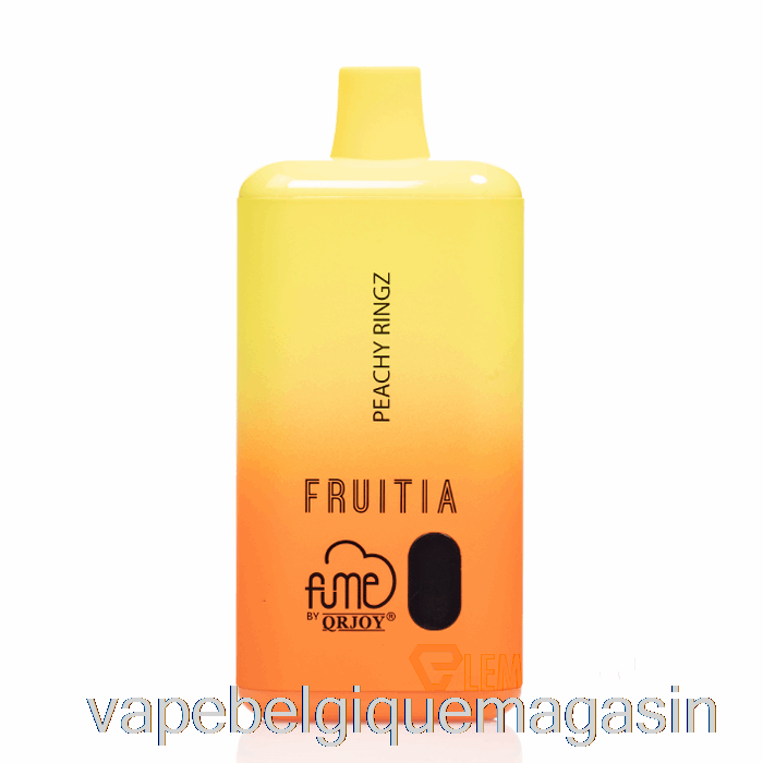 Vape Belgique Fruitia X Fume 8000 Jetable Pêche Ringz